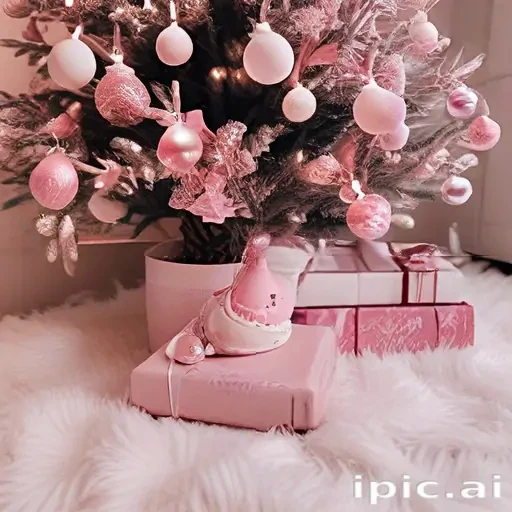 pink christmas aesthetic
