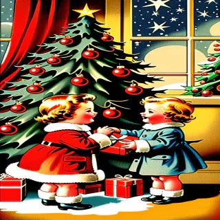 christmas images vintage