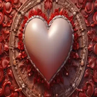 aesthetic heart background
