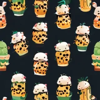 cute boba wallpaper
