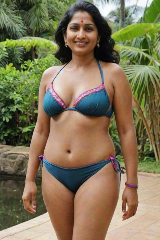 indian aunties bikini