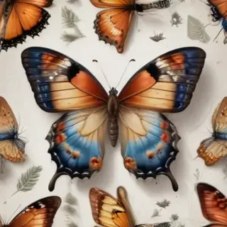 drawing butterfly