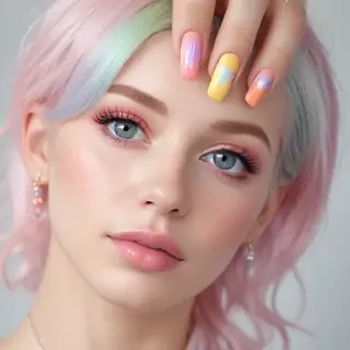 pastel rainbow