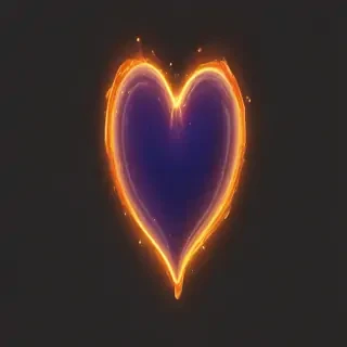 glow heart png