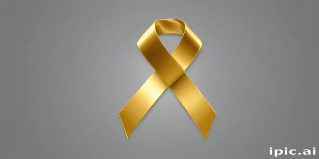 gold ribbon png