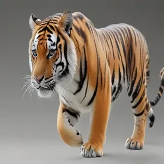 transparent tiger