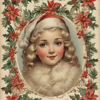 vintage christmas images to print