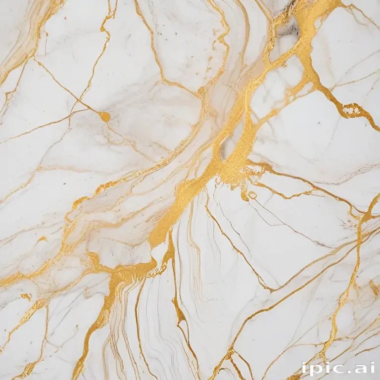white and gold marble background