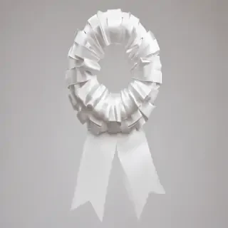 white ribbon png