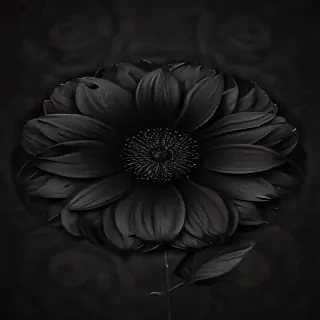 black flower