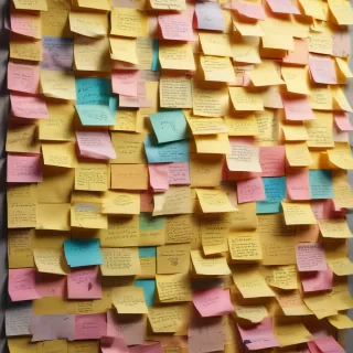 sticky note background