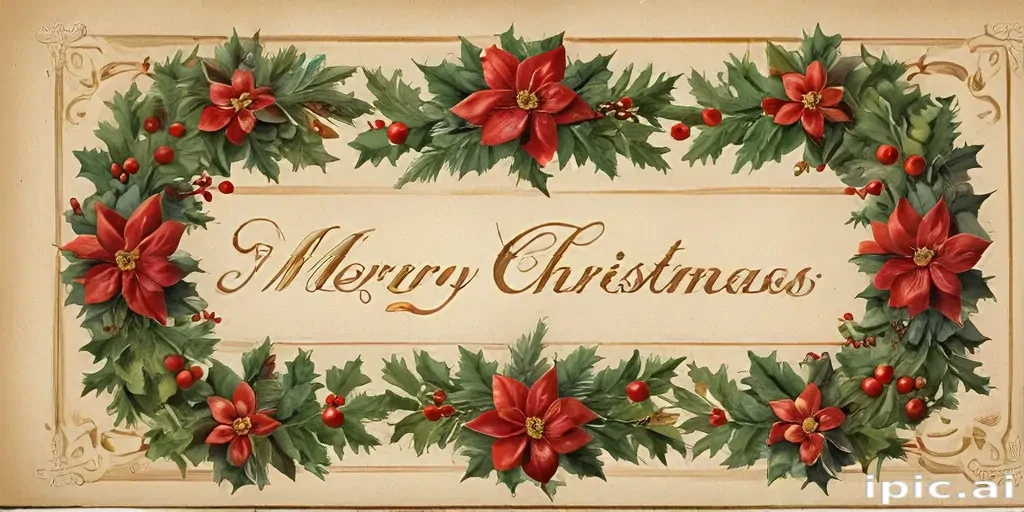 vintage merry christmas image