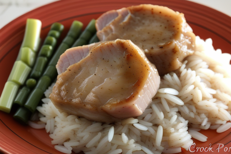 crock pot rice and pork chops