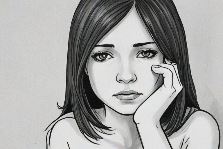 cartoon images of depression