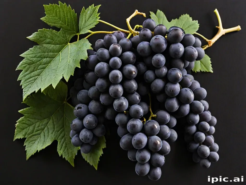 grapes clipart black and white
