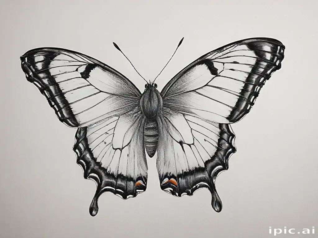 drawing of a butterfly