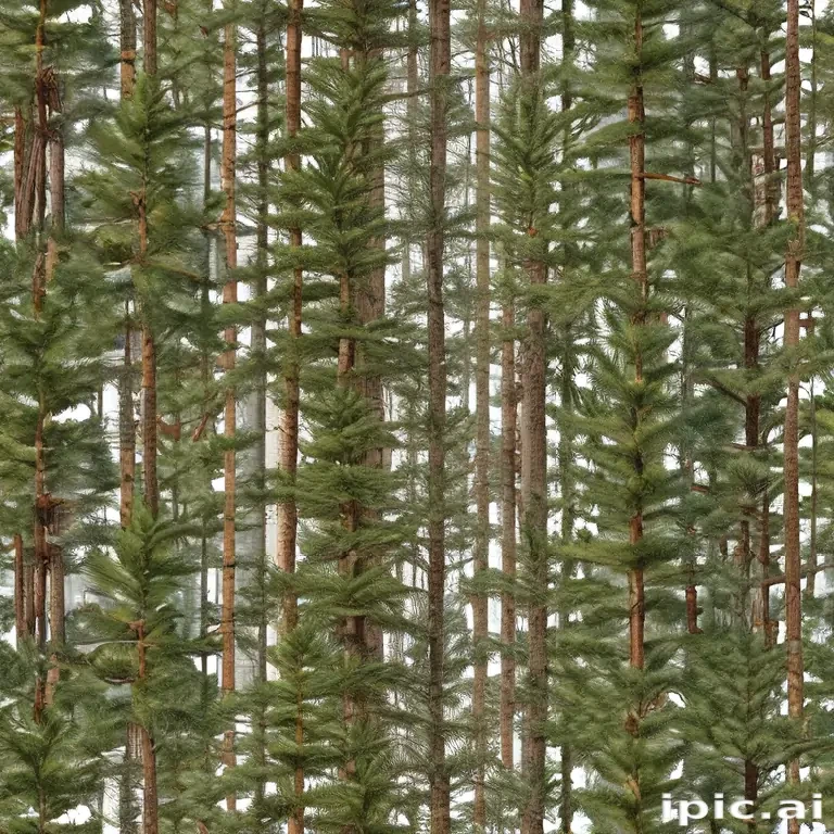 pine trees transparent background