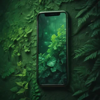 iphone wallpaper green