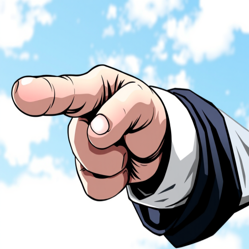 finger pointing png