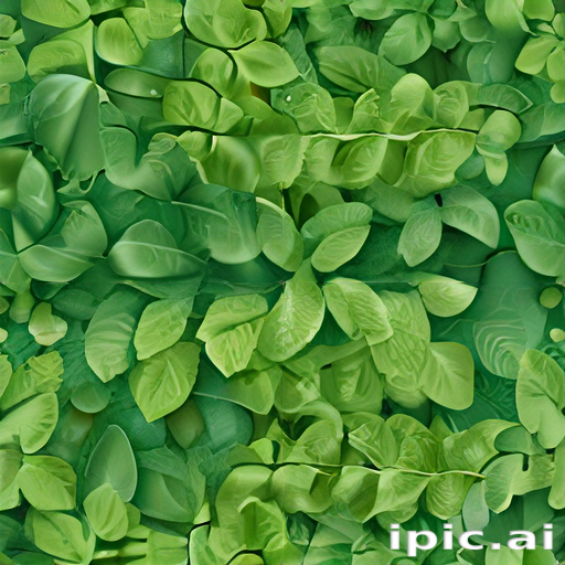 Vibrant Green Leaves Creating a Lush and Lively Natural Background