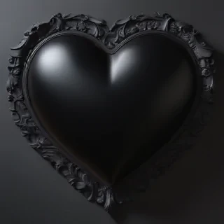 black heart image