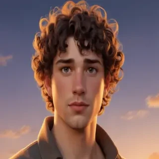 popular male cartoon characters with curly hair
