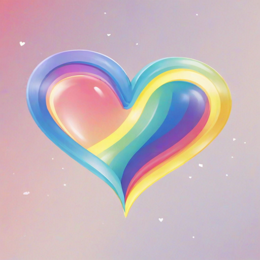 rainbow heart png