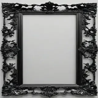 black frame transparent