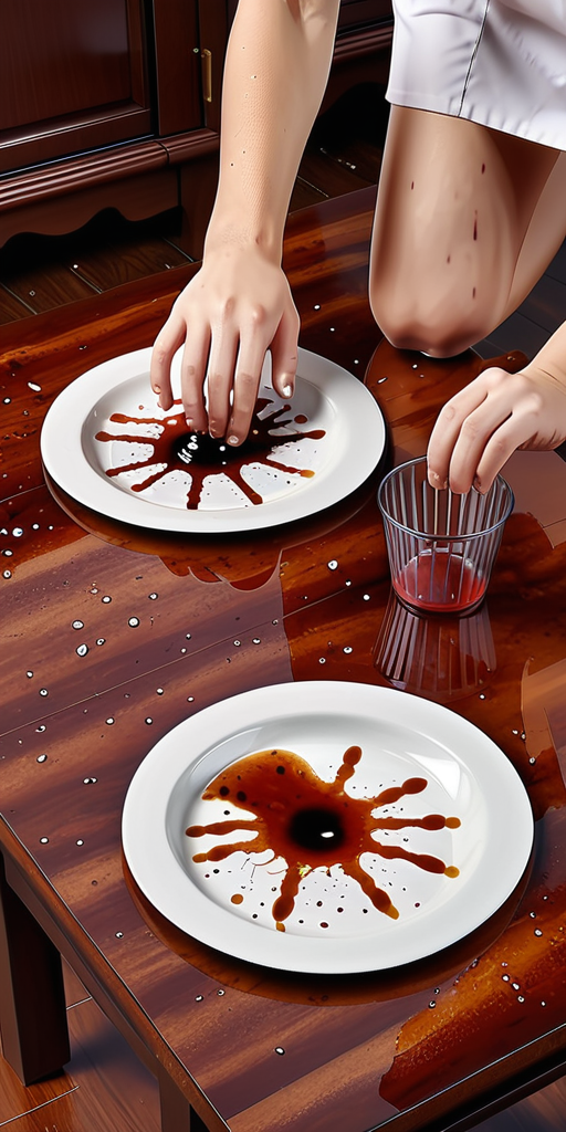 place subject to food stains