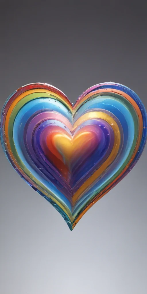 rainbow heart png