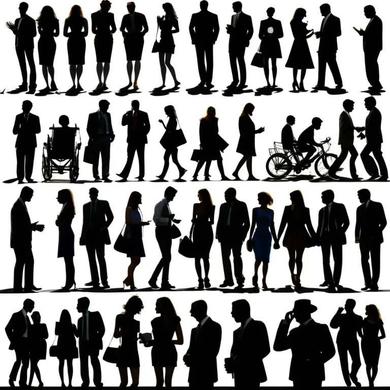 people silhouettes