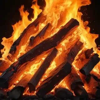 background with fire