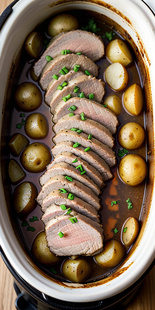 crockpot pork tenderloin with potatoes