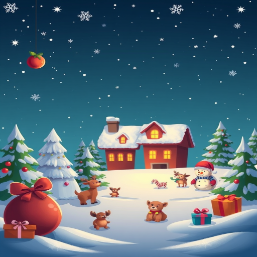 cartoon christmas backgrounds
