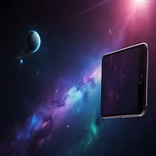 space background phone