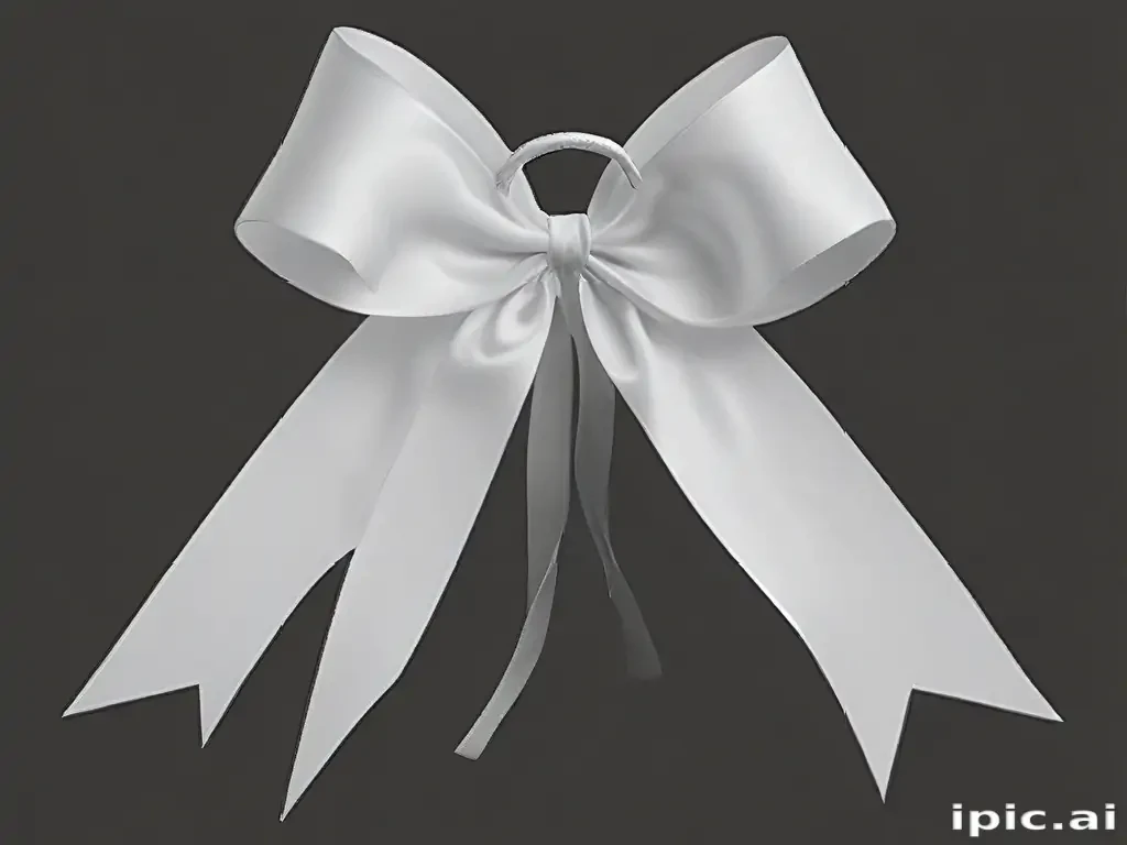 white ribbon png