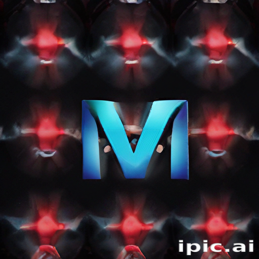 Vibrant Abstract Background Featuring a Bold Blue Letter M Design