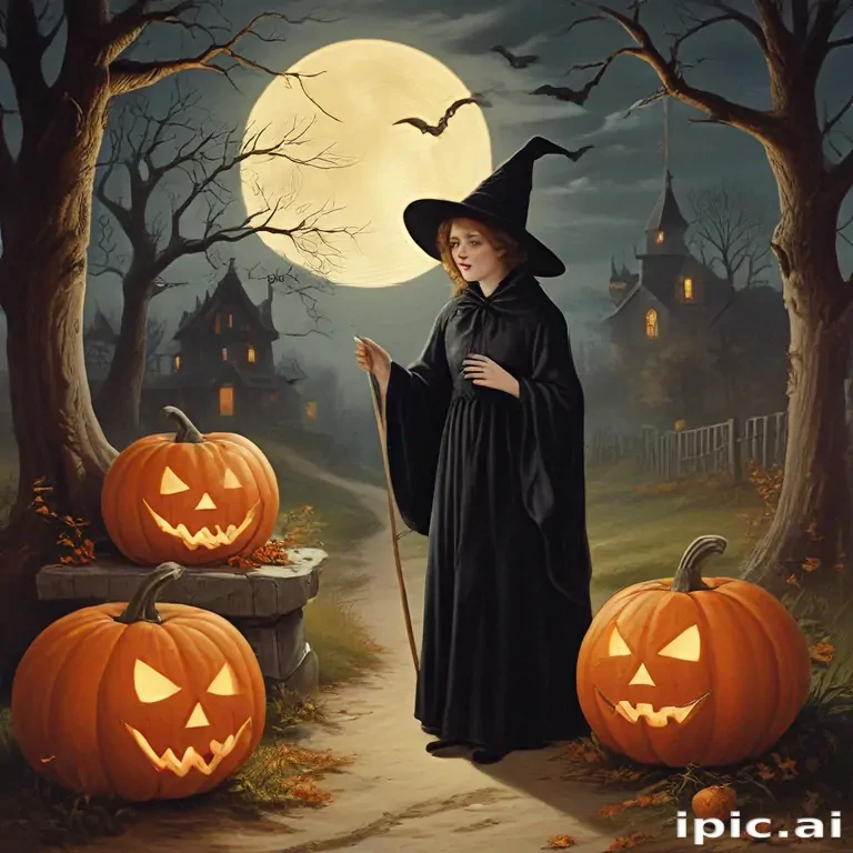 public domain vintage halloween art