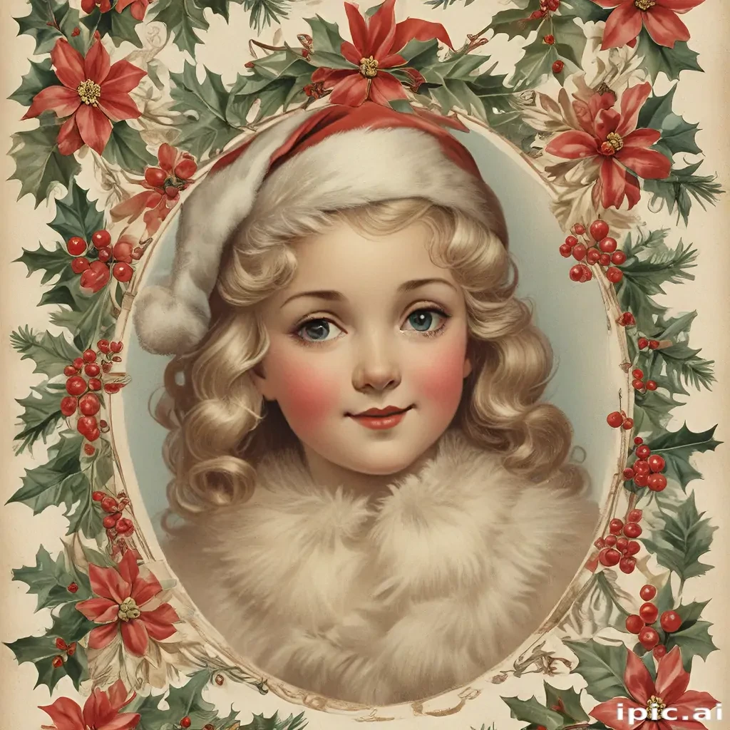 vintage christmas images to print