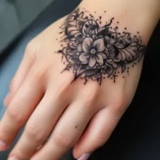 cute hand tattoos for black females