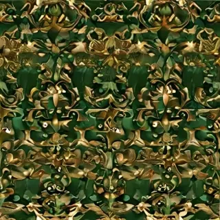 gold and green background