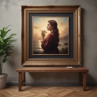 framed art mockup