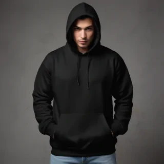 black hoodie mockup png