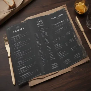 restaurant menu mockup free