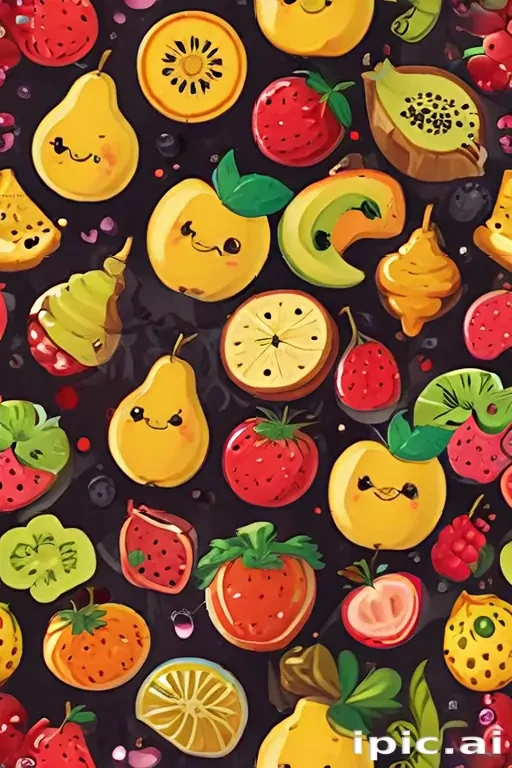 cartoon fruit