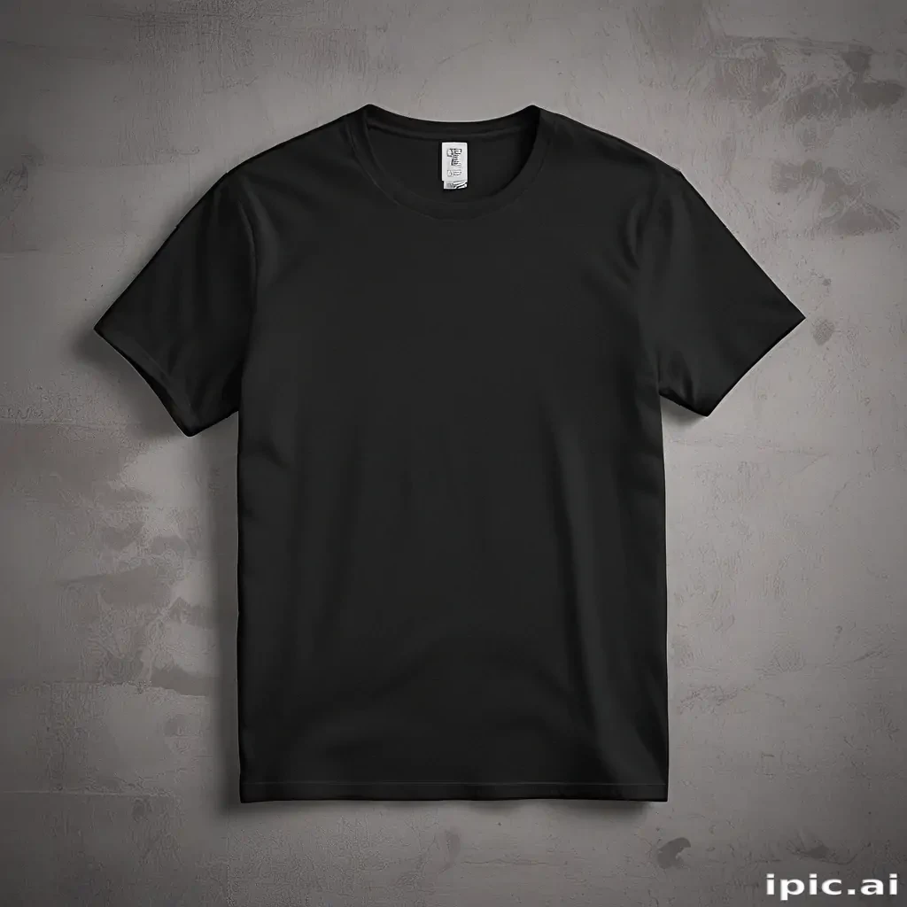 black tee shirt mockup