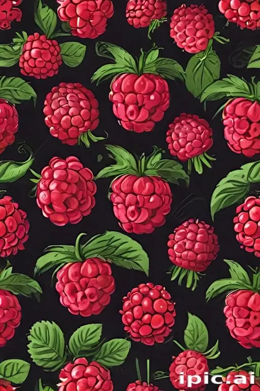 cartoon raspberry