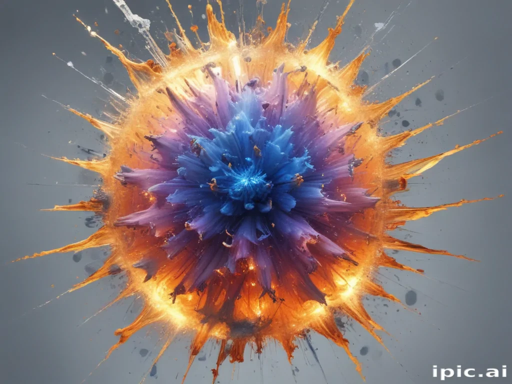 transparent explosion