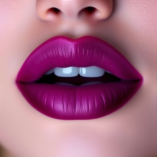 Ombre berry lips fading to lilac, titled "Twilight Gradient," offering a dual-toned effect and a velvety matte texture for artistic expression