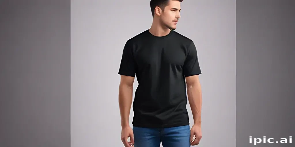 black mockup shirt